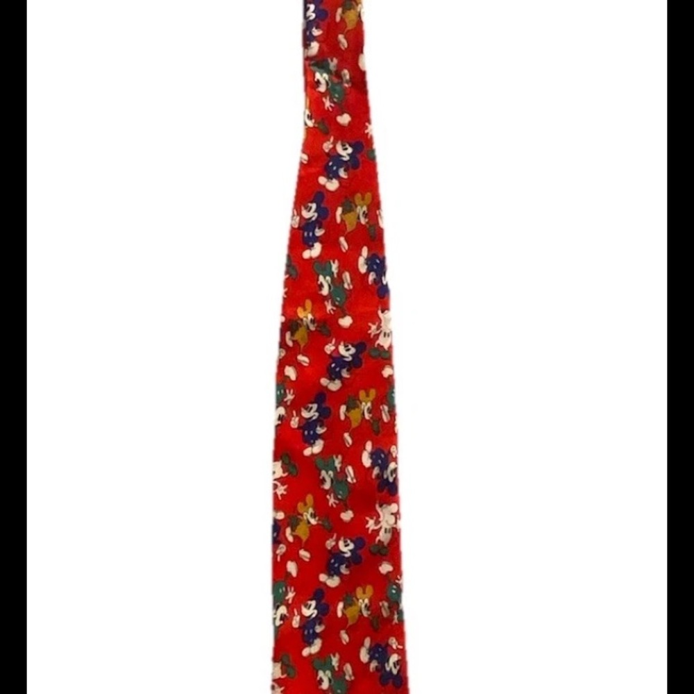 VanderMarzio Mickey Mouse Necktie Red Disney Novelty Tie Men’s Vintage